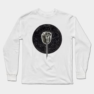 Black Tulip Long Sleeve T-Shirt